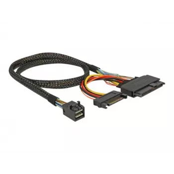 Cavo Delock SFF-8643 connettore maschio > U.2 SFF-8639 connettore femmina + connettore alimentazione SATA 50 cm (84819)