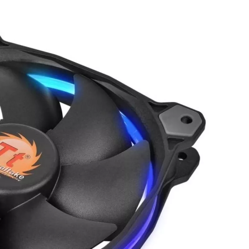Thermaltake Riing 14 LED 256 Color CL-F043-PL14SW-B ventole per case 140 mm, confezione da 3, 600–1400 giri/min, 4 pin