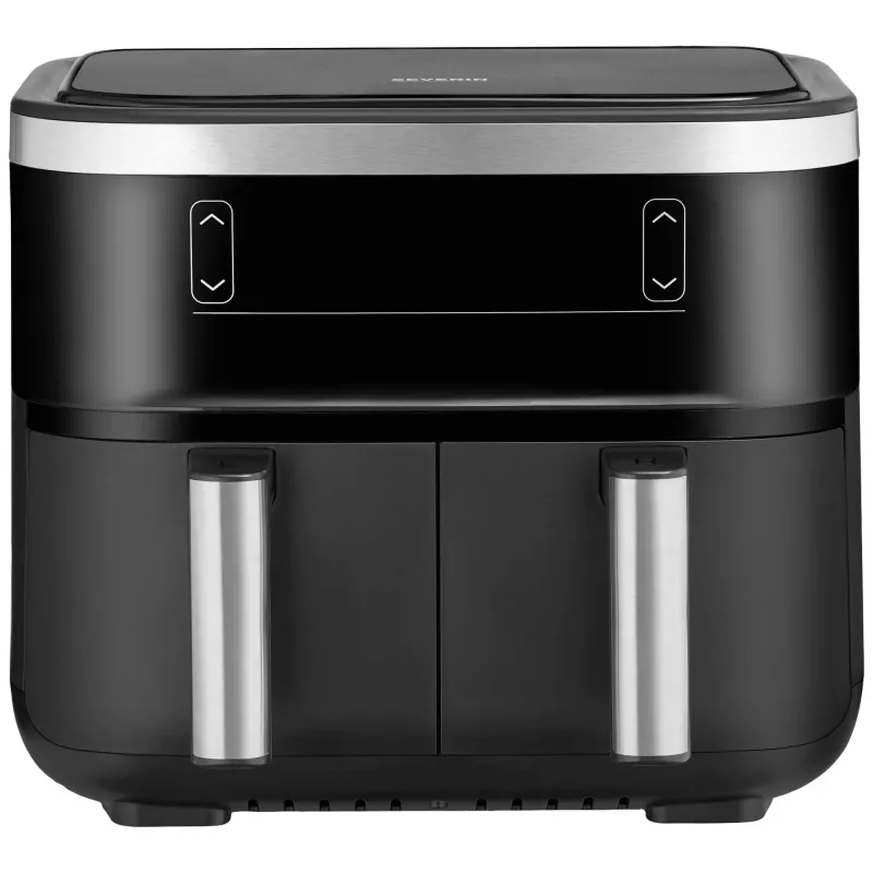 Friggitrice ad aria Severin FR 2453 Double 3,25 L 2850 W nero argento