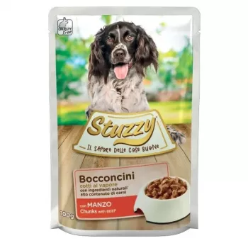 STUZZY bocconcini con manzo - cibo umido per cani - 100 g