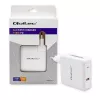Qoltec caricabatterie GaN FAST 108W | 5-20V | 3-4.7A | USB C | bianco