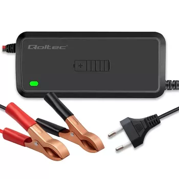 Caricabatterie QOLTEC 12V 5A raddrizzatore per batterie AGM/GEL