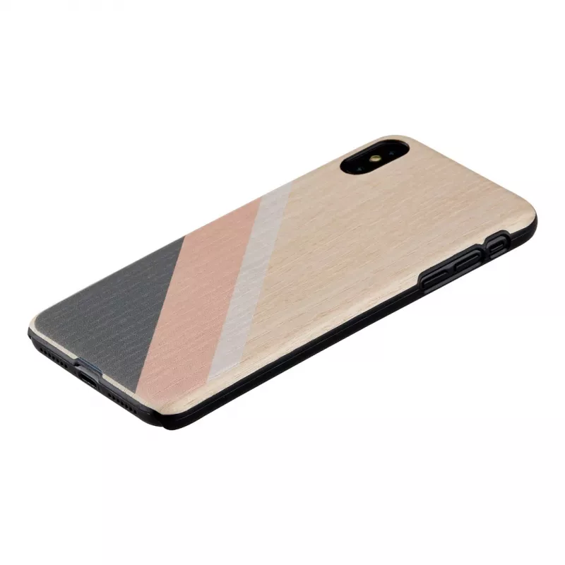 Custodia per smartphone man and wood per iPhone XS Max – abito rosa, nero