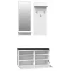 Armadio per ingresso Topeshop GAR RIVA BIEL bianco 1 anta battente