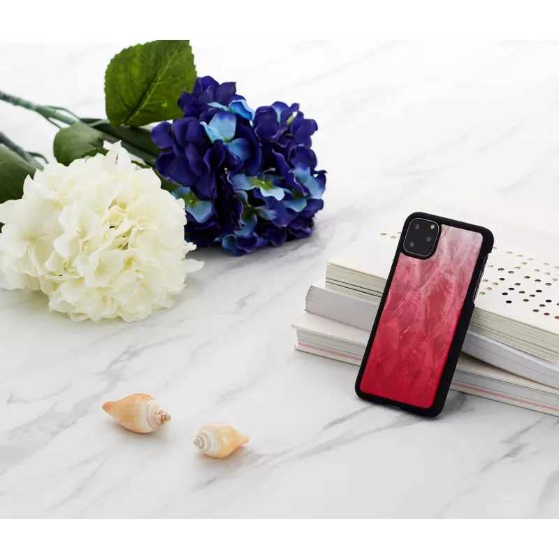 Custodia per smartphone iKins per iPhone 11 Pro Max – pink lake con bordo nero
