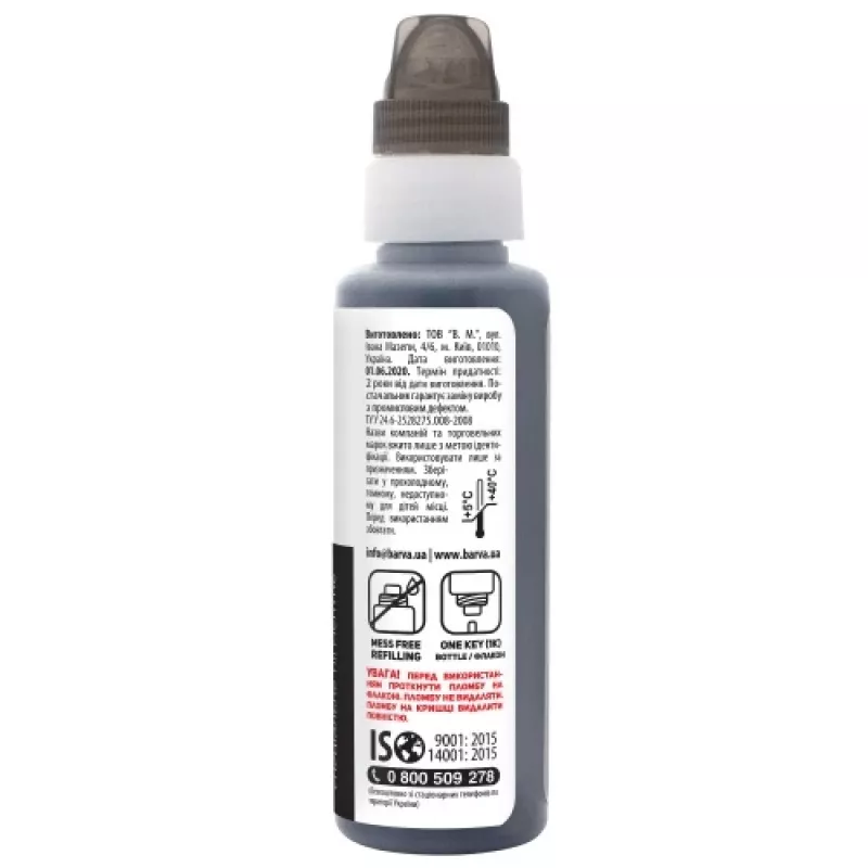 Flacone di ricarica inchiostro compatibile Barva Epson 101 BK (C13T03V14A) (E101-558-1K), nero