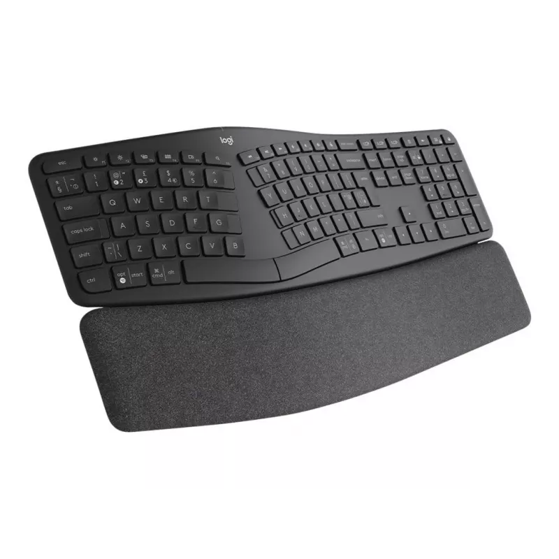 Logitech ERGO K860 - tastiera - wireless - 2,4 GHz, Bluetooth 5.0 - QWERTY - GB - grafite