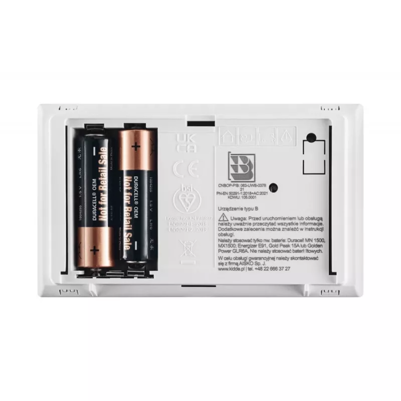 Rilevatore di monossido di carbonio Kidde K7DCO con display bianco