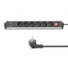 Digitus ciabatta da ufficio 6 prese con 3 porte USB cavo 1,5 m