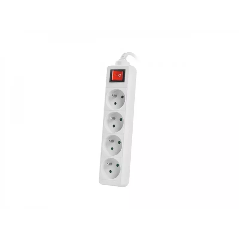 Ciabatta Lanberg PS1-04E-0150-W 1,5 m 4 prese AC per interni bianco