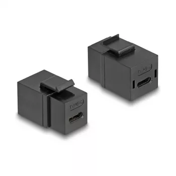 Modulo Keystone DeLOCK USB 2.0 presa Type-C a presa nero