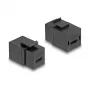 Modulo Keystone DeLOCK USB 2.0 presa Type-C a presa nero