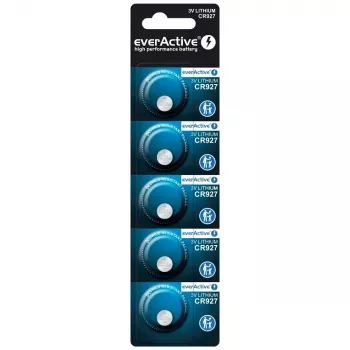 Pila a bottone al litio everActive CR927 3V, 30 mAh, pila a bottone, altezza 2,7 mm — confezione da 5