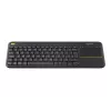 Logitech Wireless Touch Keyboard K400 Plus - tastiera - wireless - 2.4 GHz - svizzera - nero