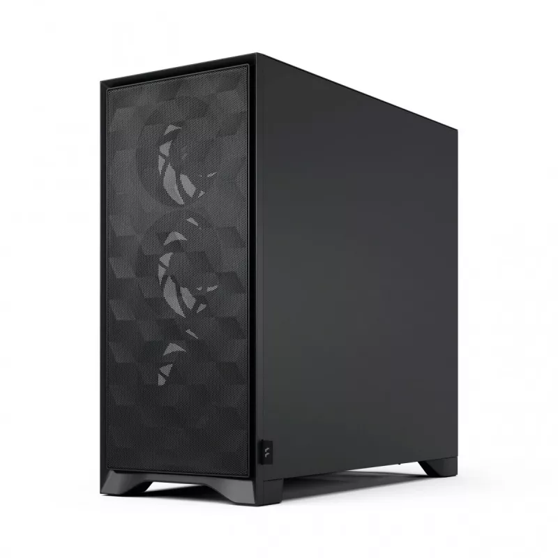 Case PC Fractal Design Pop 2 Air Black TG Midi Tower – ATX, 3 ventole frontali da 120 mm, supporta unità da 2,5