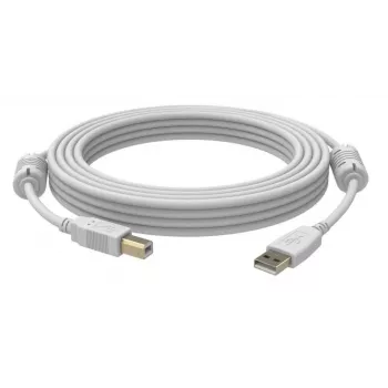 Cavo USB Vision 3 m USB 2.0 USB A USB B bianco