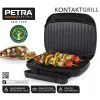Grill elettrico Petra PT4366MBLKVDE nero con rivestimento antiaderente e temperatura regolabile