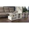 Topeshop PRIMA BIEL Tavolino / Tavolino laterale / Tavolino d'angolo forma libera 1 gamba