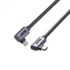 Cavo USB-C Unitek C14147ABK01 90°–90° PD 100W 0,5 m, angolare-angolare, nero
