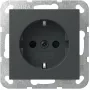 Presa Schuko Gira System 55, modello 445328, versione antracite