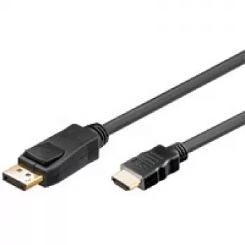 Goobay cavo DP/HDMI DisplayPort 1m nero 1m connettore 1 DisplayPort connettore 2 HDMI