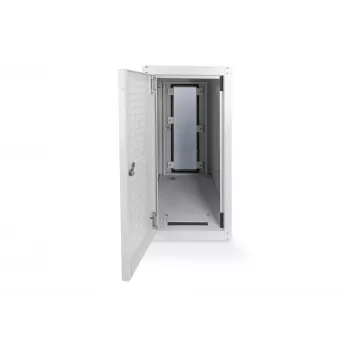 Digitus Case per computer con porta in vetro, su rotelle, con serratura, con feritoie di ventilazione
