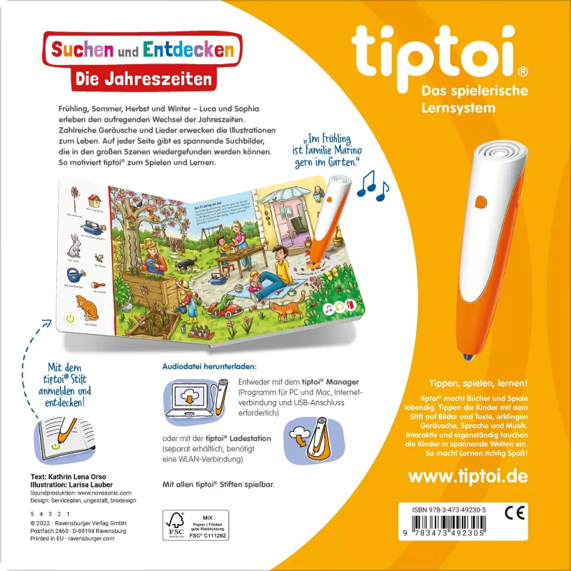 tiptoi Cerca e scopri: Le stagioni, libro didattico