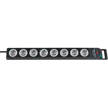 Prolunga elettrica Brennenstuhl 1153380118 2,5 m 8 prese AC nero grigio