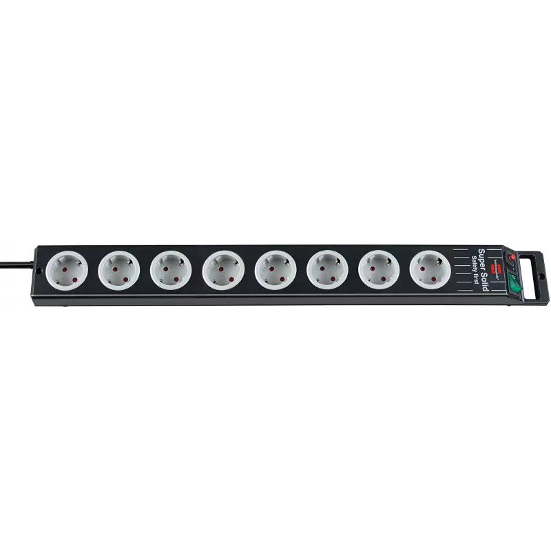 Prolunga elettrica Brennenstuhl 1153380118 2,5 m 8 prese AC nero grigio