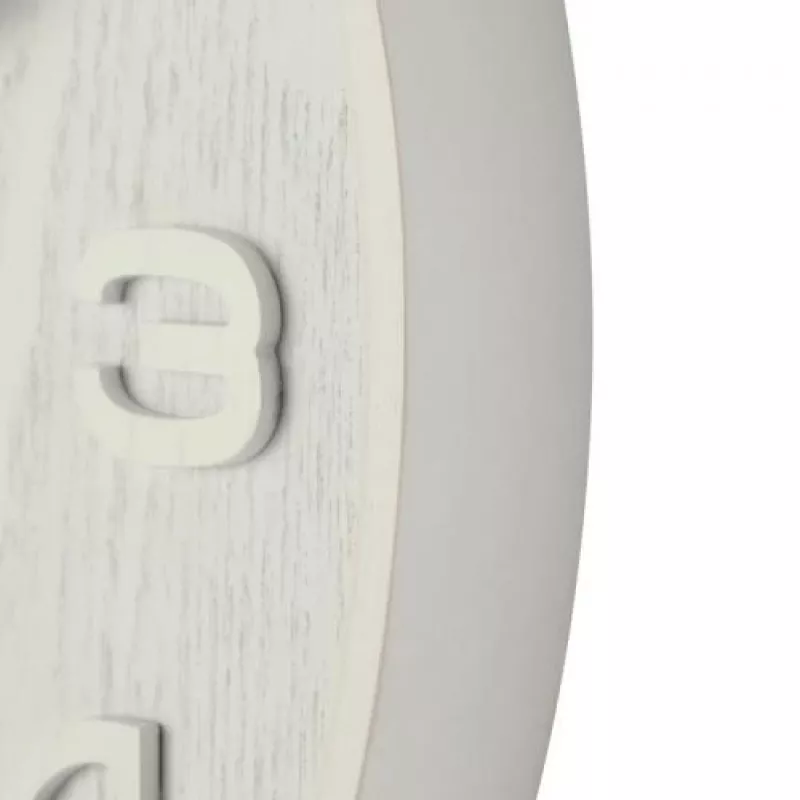 NeXtime 3096WI - orologio da parete - orologio al quarzo - rotondo - bianco - legno - legno