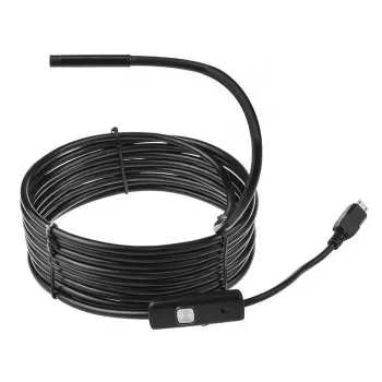 Endoscopio USB MEDIA-TECH ENDOSCOPE 66° CMOS, 640x480 30fps, IP67, 6 LED, magnete e gancio