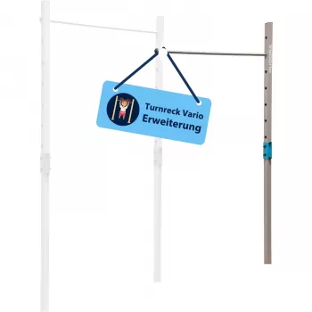 Prolunga per spalliera ginnica doppia HUDORA Vario, attrezzo fitness regolabile, blu/beige