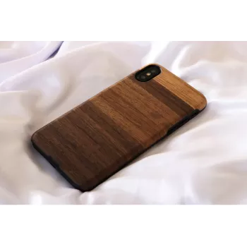 Custodia per smartphone man and wood per iPhone X/XS — fango nero