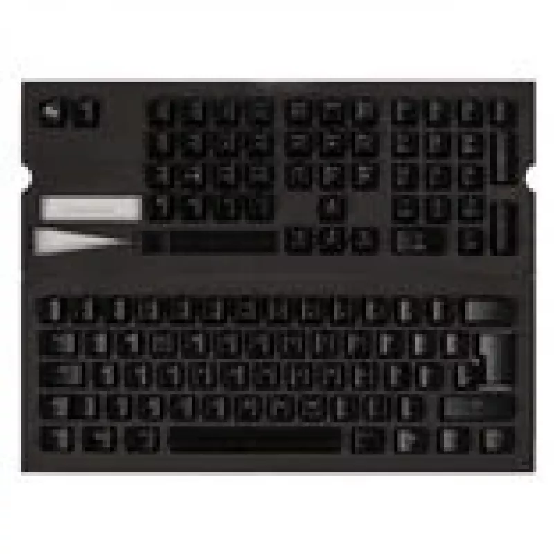 Set keycaps Ducky ABS, incise al laser - layout ISO (DE), nero