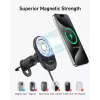 Caricabatterie magnetico wireless per auto Anker MagGo 15W — ricarica rapida magnetica Qi 15W per smartphone, nero