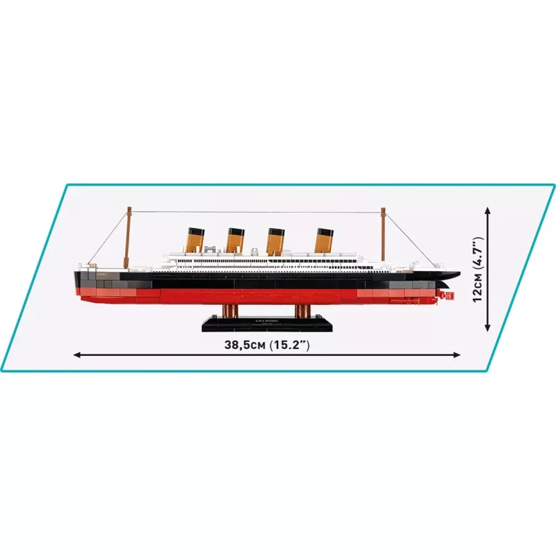 Set da costruzione Cobi R.M.S. Titanic modello 593 pezzi COBI-1680 — mattoncini in scala