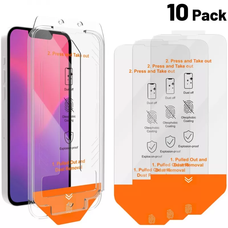 4smarts Second Glass 541424 Kit di servizio per iPhone 16e, confezione da 10