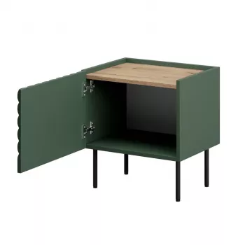Set comodini cama meble ONDA 2 pz. 50×40×H54 cm, verde, MDF/truciolare, telaio 16 mm