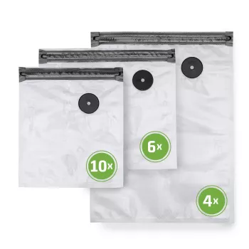 Caso | Set sacchetti sottovuoto ZIP | 01243 | trasparente