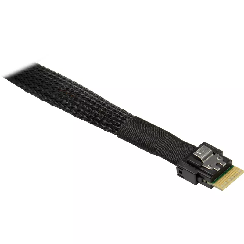 INTER-TECH cavo SFF-8654-8i a 2× SFF-8654-4i, 70 cm cavo split interno