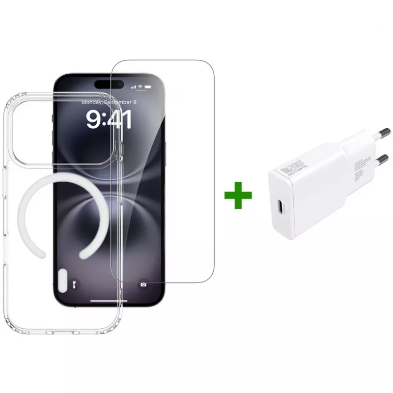 4smarts 3in1 Premium Starter Set per Apple iPhone 17 Pro, compatibile con MagSafe