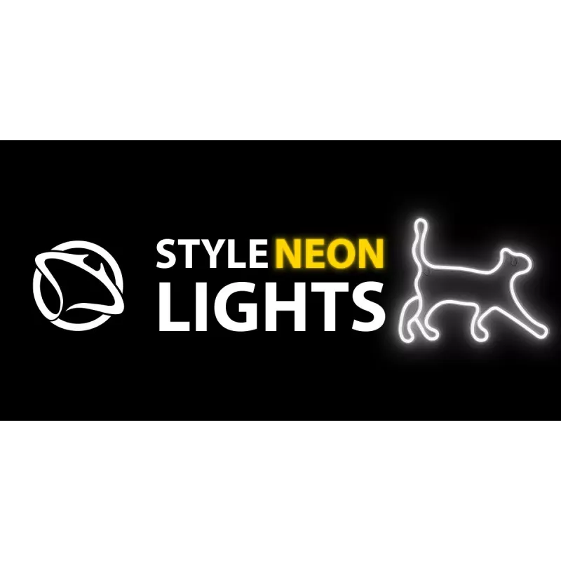 Lampada decorativa neon MANTA SNL70WH Style Neon Lights CAT 2 bianco 70 cm