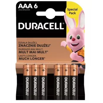 Batteria Duracell AAA R03 6 pezzi