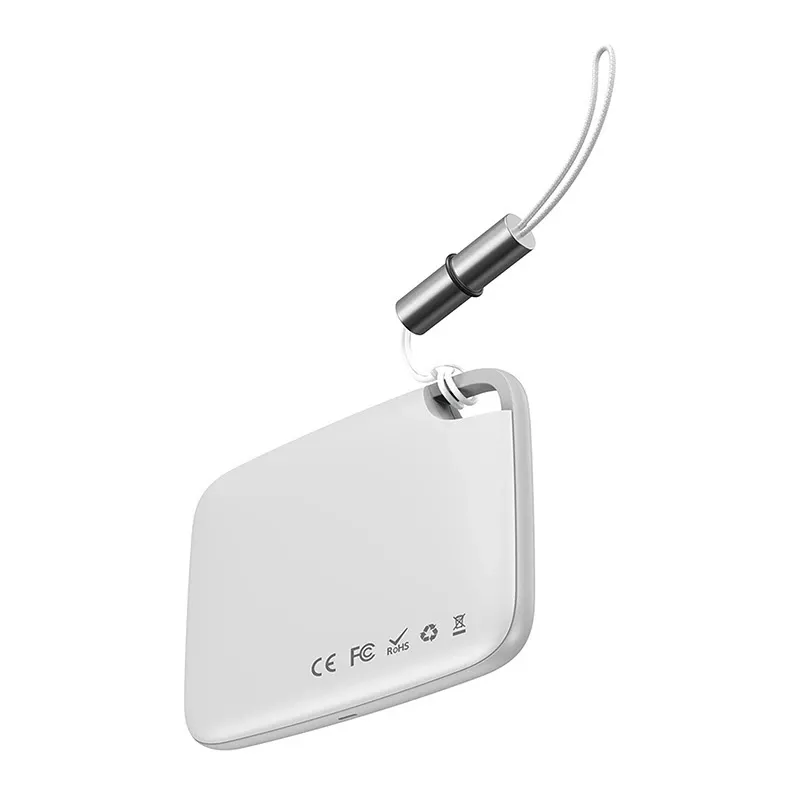 Baseus T2 ZLFDQT2-02 mini localizzatore di chiavi (tracker), 75 mAh, 80–100 dB, bianco