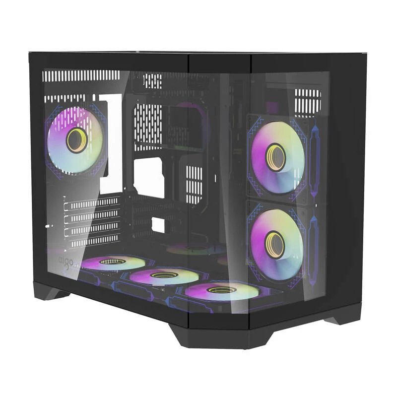 Darflash FT418 case per computer + 6 ventole aRGB (nero)