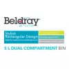 Pattumiera a due scomparti Beldray LA035235SSFEU7 acciaio inox 5 litri