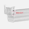 Organizer per cavi e ciabatte sottoscrivania Maclean, carico max. 5 kg, bianco, MC-106 W
