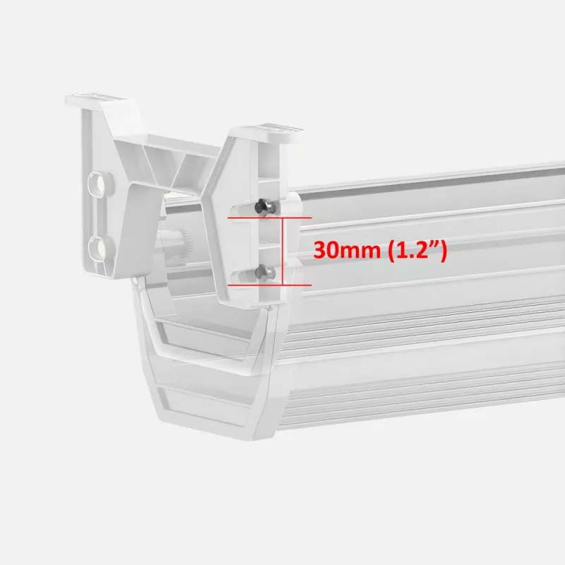 Organizer per cavi e ciabatte sottoscrivania Maclean, carico max. 5 kg, bianco, MC-106 W