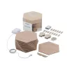 Nanoleaf | Elements Wood Look Hexagons Starter Kit (13 pannelli) | Bianco freddo + Bianco caldo