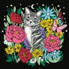 Set pittura con i numeri Ravensburger CreArt Pixie Cold Cat (modello 25855) – set di pittura su tela